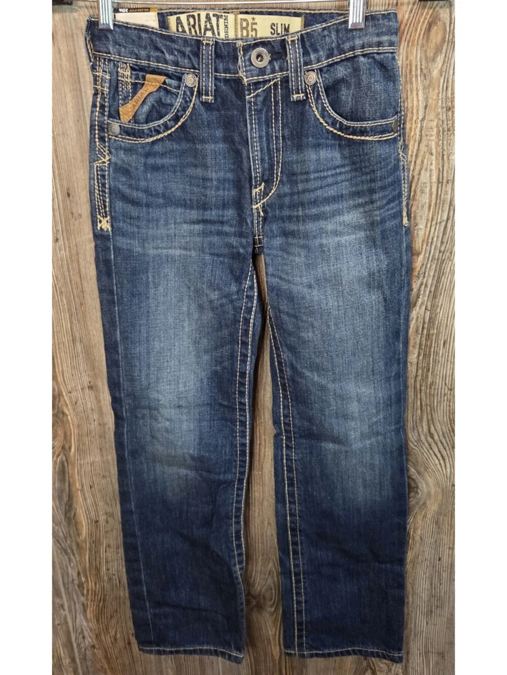Ariat B5 Denim Blue Jeans Youth 10R Slim (25x26) Western Cowboy Rodeo - NEW TAGS